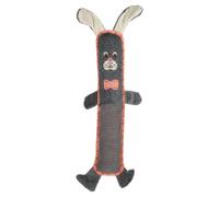 Flamingo Gioco per Cane Coniglio Grigio Peluche 17x6x50cm Con Squeaker