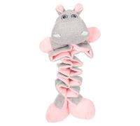 Flamingo Gioco per Cane Filsy Ippopotamo Rosa 18x11x34 CM per Cuccioli M.Rumore
