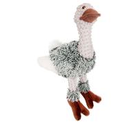 Flamingo Gioco per Cane Peluche Emu Grigio 30cm Con Toffee per Cani