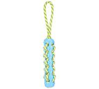 Flmaingo Toy for Dog Tofla Tug Rope Stick Blue/Yellow - 40 x 5 x 5 cm - Floatable, Ideal for Water Games with Your Dog - with Handle