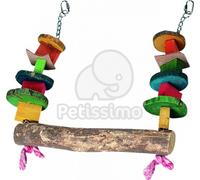 Flamingo gioco per uccelli - altalena in legno 1 pz