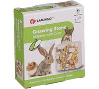 Flamingo Gnawing Stone Knibbles - pietra minerale con mais 1 pz