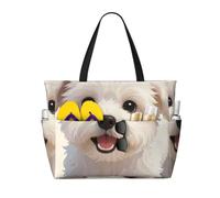Flamingo Grande Beach Tote Bag Donne Impermeabile Sandproof Zipper Beach Tote Bag Per Piscina Palestra Drogheria Viaggi Con Bagnato