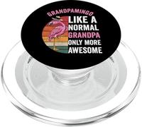 Flamingo Grandpa Abbigliamento retrò da fenicottero per uomo PopSockets PopGrip per MagSafe