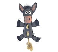 Flamingo - Grey Donkey Dog Toy with Rope 40 cm