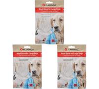 Flamingo Guanto per Il Lavaggio Neutro Cane L 42ML 1PZ (Confezione da 3)