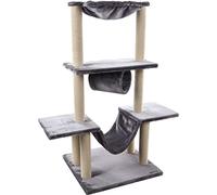 Flamingo Hamza Cat Scratching Post, 60 cm x 57 cm x 122 cm, grigio