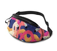 Flamingo Head Gathering per donna e uomo, casual a tracolla con cinturino regolabile per corsa all'aperto escursionismo