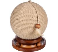 Flamingo Isabella Cat Scratching Post - Cat Scratching Toy - Cat Scratching Ball - Ball Circuit - Rope with Feather - 21 x 21 x 25 cm