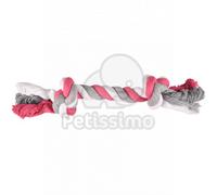 Flamingo Jim Playing Rope - corda da masticare a 2 nodi, pink XL
