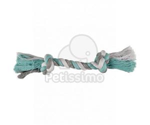 Flamingo Jim Playing Rope - corda da masticare a 2 nodi, verde menta XL