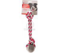 Flamingo Jim Pull Rope - corda con pallina da tennis, pink S