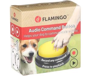 Flamingo Karao Communication Button for Dogs - Diameter 9 cm - Multiple Versions - Use Multiple Buttons to Record Different Instructions - No Color Choice Possible