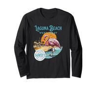 Flamingo- Laguna Beach Surfer's Paradise Maglia a Manica