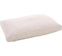 FLAMINGO Letto Velluto Beige per Cane Gatto - Cuscino per Cane Gatto - 100 x 70 x 12 cm - Lavabile - fondo antiscivolo - Fodera rimovibile posto letto morbido e confortevole