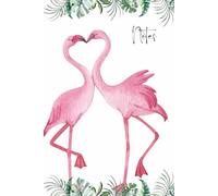 Flamingo Love Notebook: Tropical Aesthetic Journal with Pink Watercolor Birds: A romantic and tropical notebook for journaling, school, or gift giving - perfect for flamingo and beach lovers.