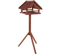Flamingo Mangiatoia per Uccelli - con Supporto Hafnir in Legno trattato con Tetto Bitume - 119cm