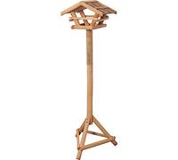 Flamingo Mangiatoia per Uccelli - con Supporto Lucar in Legno trattato con Tetto Bitume - 125cm