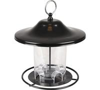 Flamingo Mangiatoia per Uccelli - qualità Premium - Silo Wilmer in Metallo e plastica con Coperchio - 20,5cm