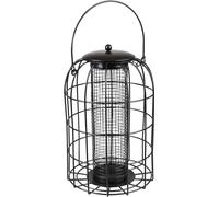 Flamingo Mangiatoia per Uccelli - qualità Premium - Silo Ylva in Metallo con Protezione Rete - 27cm