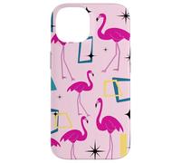 Flamingo Midcentury Mid Century Retro Geometric Modern Custodia per iPhone 14