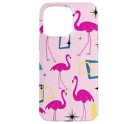 Flamingo Midcentury Mid Century Retro Geometric Modern Custodia per iPhone 15 Pro Max