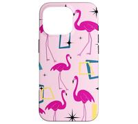 Flamingo Midcentury Mid Century Retro Geometric Modern Custodia per iPhone 16 Pro