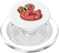 Flamingo mit Drink PopSockets PopGrip per MagSafe
