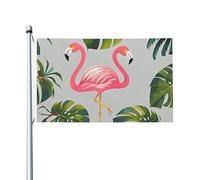Flamingo Palme Foglia Benvenuto Giardino Bandiera 90x150 Cm No Fade Doppio Lato Casa Yard Bandiere Outdoor Banner Decorazione Per Cortile Portico Prato