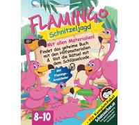 Flamingo Party Schnitzeljagd Schatzsuche Kindergeburtstag 8-10 Jahre: Cooles Flamingo Partyspiel, auch als Geschenk für Junge & Mädchen, alles im Buch enthalten (Geburtstagsdeko)