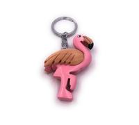 Flamingo Pellicano Carina Vero Legno Nobile Fatto a Mano Portachiavi Ciondolo
