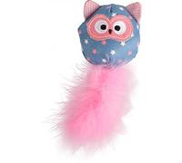 Flamingo Pet Products FL-561155 Winny Owl Toy, Pink, Size 6 x 14 cm for Cats
