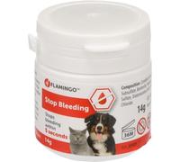 Flamingo Polvere Emostatica per Cani, Gatti e Piccoli Animali - arresta Il sanguinamento in 5 Secondi - per Unghie e ferite superficiali - Effetto lenitivo e disinfettante - Dalko