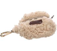 Flamingo porta sacchetti cane - Pookie Beige - borsa in fleece - chiusura zip - moschettone dorato - 1 rotolo incluso