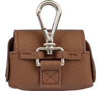 Flamingo Porta Sacchetti Cane - Quint Cognac - Pochette in Similpelle - Chiusura Magnetica - moschettone galvanizzato - 1 Rotolo Incluso