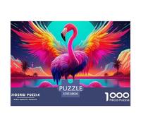 Flamingo Puzzle 1000 Pezzi Puzzle Adulti Impegnativo E Difficile Per Straordinario Regalo Per Amore E Amico 38x26cm/1000pcs