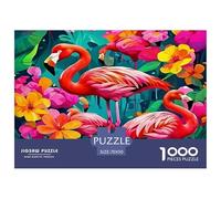 Flamingo Puzzle Da 1000 Pezzi Gioco Educativo Puzzle Di Decorazione Cartone 100% Riciclato Regali Per Adulti 70x50cm/1000pcs