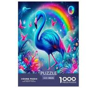 Flamingo Puzzle Giochi Educativo 1000 Pezzi Animals Puzzle Di Cartone Decorazione Perfetta Sfide Divertenti Per Adulti E Bambini Da 12 Anni 38x26cm/1000pcs