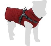 Flamingo Red Duker Dog Winter Coat Size 50 cm (A: 50 cm, B: 44 cm, C: 68 cm) - Ideal for Jack Russell, Cocker Spaniel, French Bulldog, Shih Tzu And Dachshund