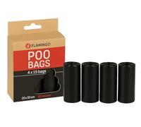 Flamingo Sacchetto per DEIEZIONE Basic BLEKZ Nero 4x15PZ