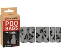 Flamingo Sacchetto per DEIEZIONE Basic LACHA Argento & Nero 8x15PZ