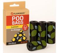 Flamingo Sacchetto per DEIEZIONE Basic SCENTA con Profumo di Limone 4x15PZ