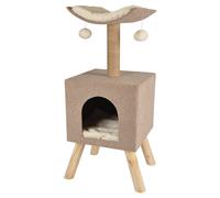 Flamingo Scandi Tiragraffi Beige 43,5x34,5x82cm Con Nascondigli & Gioco