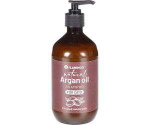 Flamingo Shampoo Gatto - Shampoo Naturale per Gatti con Olio di Argan - 500 ml | Cura Delicata per Un Manto Morbido e Lucente