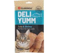 Flamingo Snack Deli Yumm - Pasta con Tonno e Gamberetti, 70 g - Ideale per Persiano, Maine Coon, Siamese, Ragdoll ecc.