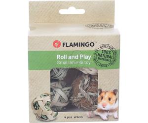 Flamingo Snuffi palline per roditori 4 palline