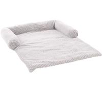 Flamingo Sofa Protector Jacquard Grey - 70 x 90 x 10 cm - Washable - Non-Slip Bottom - Removable Cover with Zip