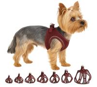 Flamingo Step-Go Bento Pettorina - Melanzana, XS (A:28-30 cm, B:30-32 cm, 3 mm), Comoda e Regolabile, Ideale per Volpino di Pomerania, Maltese, Havanese, Barboncino Toy ecc.