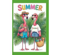 Flamingo Summer Notebook - A5 Lined Journal, 120 Pages, Cute Tropical Pink Flamingo Design for Writing, Notes & Planning