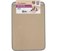 Flamingo Tappetino per Lettiera Gatti Matz Beige 61x41cm - Soluzione Efficace per un Ambiente Pulito